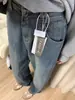 Jeans Rectos Vintage para Mujer Primavera y Otoño Nuevos Tallas Grandes Chica Gordita Cintura Alta Cubre Cadera Adelgazantes Sueltos de Pierna Ancha