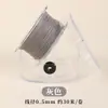 Cuerda Redonda Encerada en Caja para Manualidades Tejido a Mano Cuerda para Collar Cordón No Descolorante Cuerda de Cera para Pulsera Cadena para Colgar