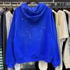 Sudaderas con capucha casuales holgadas de algodón estampadas con espuma de telaraña de araña Sp5Der al por mayor transfronterizo para hombres y mujeres Entrega de exportación