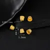 Acessório Torre Buda Mantra de Seis Caracteres banhado a ouro 24K em prata S925 completa Acessório de prata para cabeça de torre estilo novo chinês retrô Joias DIY