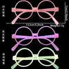 Decoración de Suministros para Fiesta Fluorescentes Gafas Luminosas de Neón Diseño de Fondo de Cumpleaños Cortina de Lluvia Macaron Pancarta Falda de Mesa