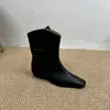 Botas Vaqueras Occidentales Nuevas 2024 Botines Franceses Botas Martin Marrones Retro Zapatos de Mujer Botines Individuales para Mujer Otoño e Invierno