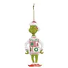Decoração de Árvore de Natal 2D Transfronteiriça Novo Pingente de Acrílico Grinch Ornamento para Retrovisor de Carro Pingente para Mochila