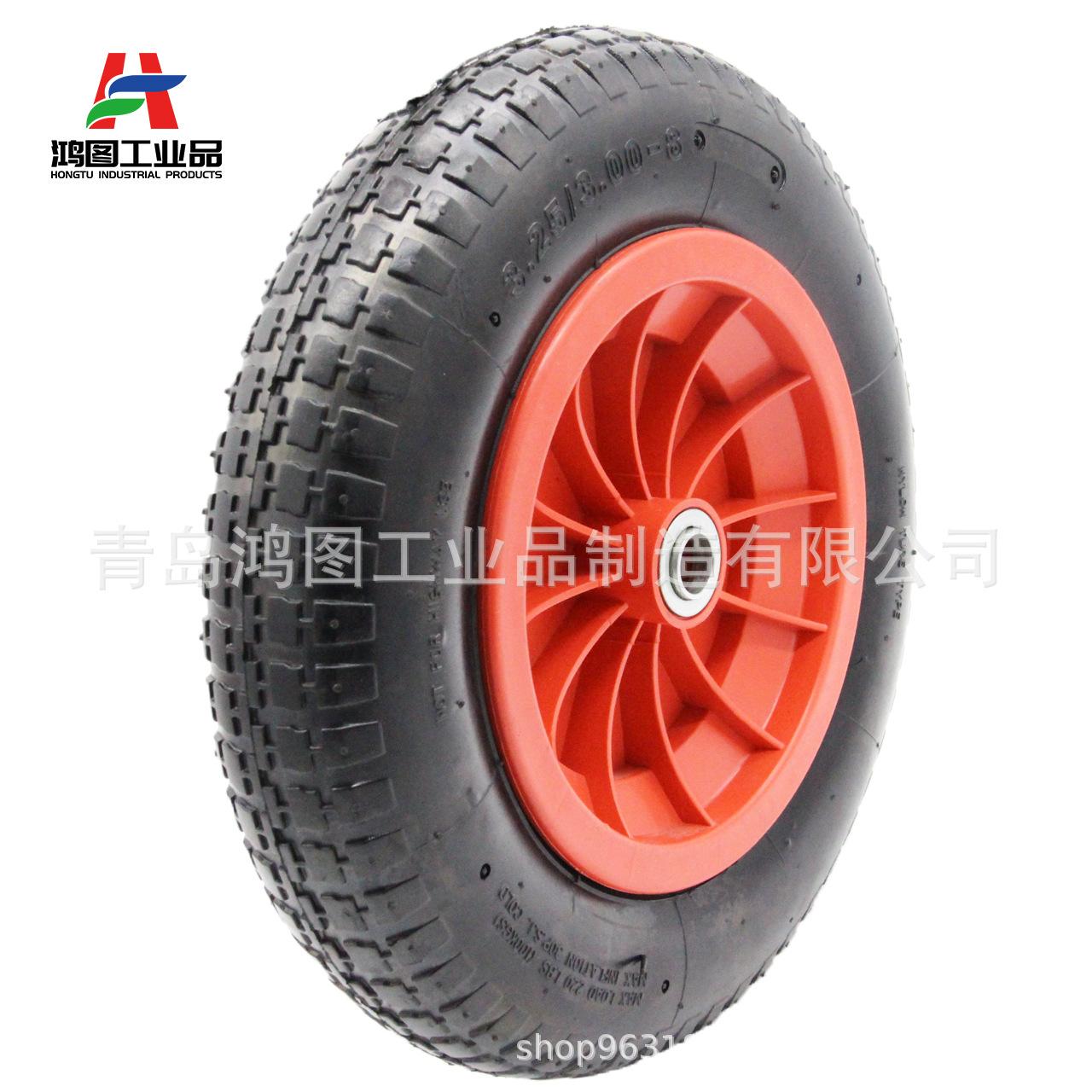 14寸3.25-8平花橡胶充气轮 (5)