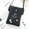Bolsa para Teléfono Móvil Bolso Cruzado para Mujer 2025 Nueva Versión Coreana Lindo Casual Más Fácil de Combinar Mini Bolsa Pequeña Billetera Bolso de Hombro