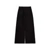 Calça Feminina Amybaby Inverno 2025 Nova Casual Versátil Solta Reta Emagrecedora Alta Wide-Leg