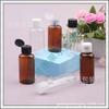 Frasco Transparente Plano de 50ml com Tampa Flip Tampa Borboleta Embalagem Cosmética Garrafa Orvalho Puro Sabonete Líquido Sub-Embalagem pet Garrafa Vazia