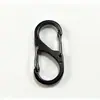 Mosquetón de Acero Inoxidable Resistente a la Tensión Accesorios de Ferretería para Mochilas Exterior Doble Cabeza a Prueba de Óxido Hebilla de Resorte de Figura Ocho