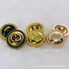 12MM moda retrô moderna de alta qualidade botão de metal fivela de camisa fivela de cardigã elegante estilo socialite estilo britânico botão