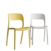 Silla de Plástico Engrosada con Respaldo para Uso Doméstico, Silla de Comedor, Silla de Ocio, Taburete Apilable para Uso Comercial en Restaurantes, Silla de Repuesto para Sala de Estar