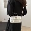 Bolso Casual Simple para Mujer 2024 Verano Nuevo Moderno Bolso Cuadrado Pequeño con Lazo Bolso Bandolera de Moda para Mujer
