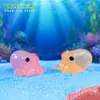 Novo Produto Transfronteiriço: Mini Figuras de Polvo Coloridas Luminosas, Acessórios de Decoração DIY para Paisagismo de Aquário, Pequenos Ornamentos de Micro Paisagem