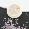 Joias para unhas cristal de gelo polarizado cor mágica cascalho cor mista cascalho natural minério de cristal bolsa de material para armadura de unhas DIY