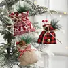 Gangheng Sacola da Sorte de Natal Transfronteiriça Saco de Presente de Juta Pequeno Saco de Presente Decoração Enfeite para Pendurar na Árvore de Natal Suprimentos de Decoração
