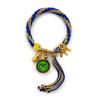 Pulsera de Algodón Tejida Hecha a Mano Thangka Xizang Quinto Maestro Manjushri Zakilam Madre Verde Cuerda de Mano Thangka