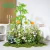 Césped Artificial Hy-Ar7/Hy-Cq7 Paisajismo Plantas Verdes para Exhibición en Ventana Arreglo Fotográfico Escenario de Jardín Musgo Flores Artificiales