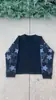 Sudadera con Cuello Redondo y Estampado Oscuro Personalizado Transfronteriza Europea y Americana Pulóver de Manga Larga Camiseta Chaqueta Vintage Moda Callejera