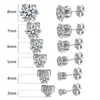 Brincos Clássicos de Zircônia Super Brilhantes Simples Estilo Ins Brincos Amigáveis para Orelhas de Homens e Mulheres Aço Titânio Brincos que Não Desbotam