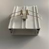 Luz LED de Oficina Canal de Aluminio Carcasa de Luz Lineal Kit de Canal de Luz Montado en Techo Luz Principal Sin Marco Canal de Aluminio Tira de Luz