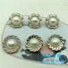 Estilo Chanel flor Perla plástico botón borde dorado galvanizado plástico hebilla ropa accesorios decorativos hebilla fábrica venta al por mayor