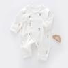 Roupas de bebê recém-nascido Macacão de bebê desossado de algodão recém-nascido Terno de escalada de bebê Hayi Terno de monge de primavera e outono