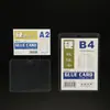 Juego de fundas rígidas de goma PVC estilo Zhuangpai al por mayor transparente de doble cara tarjeta de identificación de trabajo tarjeta de exposición tarjeta pequeña de estrella juego de tarjetas pequeñas 40 seda gruesa B8