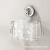 Cesta de Almacenamiento para Cebollín, Jengibre y Ajo de Cocina, Estante de Almacenamiento con Ventosa, Colgante de Pared, Artefacto para Almacenamiento de Jengibre y Ajo, Cesta Colgante sin Perforaciones para Condimentos