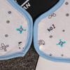 Babero Pétalo para Bebé Toalla de Saliva para Bebé Babero Algodón Ecológico Infantil Octogonal en Forma de U Impermeable con Cordones Toalla de Saliva