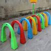 Novo Jardim de Infância Jogo Arco Porta Drill Hole Dupla face tridimensional animal Drill Ring brinquedos infantis internos e externos