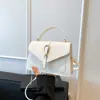 Bolsa Fashion com Padrão de Pedra para Mulheres, Novo Estilo Coreano 2025 Versátil para o Dia a Dia Ombro Transversal Pequena Quadrada