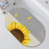 Alfombrilla absorbente de diatomeas para baño, alfombrilla antideslizante para puerta de baño, alfombrilla para inodoro