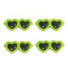 Lindos accesorios de gafas de amor de acrílico de dibujos animados, muñeco de peluche hecho a mano, material de decoración facial