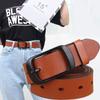 Cinturón de piel de vaca para mujer cuero genuino casual para mujer para hombre cinturón de hebilla de pin para mujer cinturón para jeans que combina con todo para mujer unisex