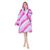 Suéter Pulôver Estampado Tie-dye Transfronteiriço Roupas Preguiçosas Cobertor Preguiçoso de Dormir com Capuz Roupas à Prova de Frio para Uso Externo Cobertor Vestível