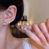 Pendientes de plata 925 con forma de ojo de gato y nicho de sentido avanzado para mujer, elegantes pendientes de perlas de lujo ligeros, joyería para las orejas al por mayor