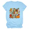 Modo profesor en Amazon eBay estación independiente moda casual retro camiseta de mujer cuello redondo manga corta