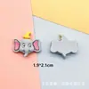 Figura de personagem de desenho animado clássico diy cabeça e traseiro de sapo, elefante, vaca, pato resina capa de celular acessórios de joia