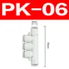 Conector Neumático Recto PU Bidireccional PV Tri-vía Tipo T Tipo Y Cuatro Vías Cinco Vías Conector Manguera de Aire 8MM Negro y Blanco