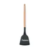 Amazon Conjunto de Utensílios de Cozinha de Silicone com Cabo de Madeira Panela Antiaderente Resistente à Temperatura Pá de Silicone Doméstica Conjunto de Pá e Colher de Silicone