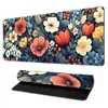Mouse Pad de Borracha Longo com Paisagem Floral, Superfície de Tecido de Alta Densidade, Antiderrapante, Bordas Reforçadas, Anti-Deformação, Adequado para Notebook e Escritório