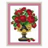 Feliz 99 punto de cruz una pieza entrega entrega al por mayor producto jarrón de rosas rosa rosa encantadora regalo suministro