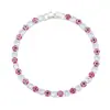 Pulseira Colorida de Camada Única com Zircônia Olho Grego, Design Ins Europeu e Americano, Joia de Strass