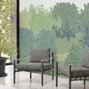 2025 Papel Tapiz Minimalista Moderno con Hojas Verdes Frescas de Plantas Decoración Mural para Fondo de Sofá Cabecera Verano