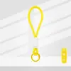 Lanyard de Color de Moda con Llavero de Peluche Trenzado Corto para Teléfono Hebilla Única Hebilla Sola Fabricante de Colgante de Llavero de Peluche En Stock Fuente