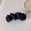 Acessórios de cabelo na cor jeans estilo coreano scrunchies de bloco de cor simples clipes banana para rabo de cavalo alto faixas de cabeça de cor sólida faixas de cabeça com borda larga para mulheres