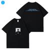 Camiseta masculina de manga curta 2023, nova, coreana, música, trupe, turnê de 23 anos, moda, tamanho grande, camiseta masculina de manga curta