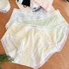 Nubes de Crema de Malvavisco Algodón Modal para Niña Ropa Interior sin Costuras de Algodón de Cintura Media Entrepierna Antibacteriana Talla Grande Estampada para Mujer