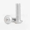 Tornillos de Cabeza Semiredonda con Cavidad Hexagonal de Aleación de Aluminio 6061 Tornillos de Cabeza Redonda tipo Copa, Cabeza Redonda, Cabeza de Hongo de Aluminio M3M4M5M6