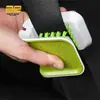 Escova de limpeza para cinto de segurança de carro, ferramenta para detalhamento de carro, escova de limpeza para talheres e utensílios, escova de limpeza antiderrapante, escova dupla face
