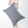 Estilo Nórdico Linho Espesso Cor Sólida 70 Almofada Grande Suporte Lombar Cabeceira Almofada Macia 60 Almofada Almofada de Cochilo para Sofá Almofada Lombar